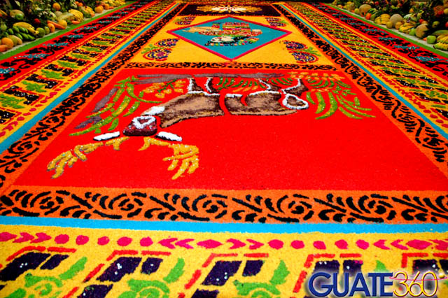 Alfombra en Huerto para el Niño Jesús Nazareno de la Demanda