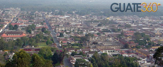Antigua desde el cerro de la cruz