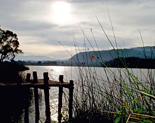 Vista del lago de Atitlán