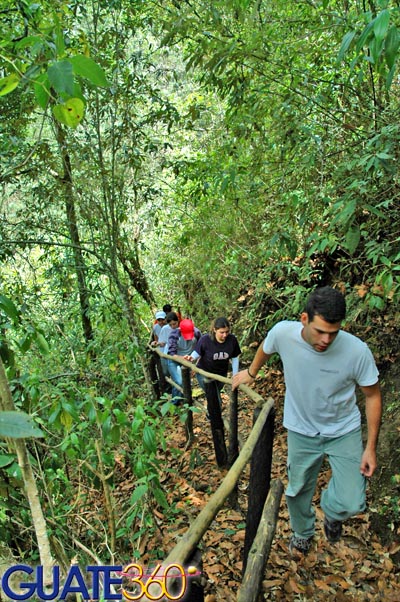Hermosas veredas se prestan para realizar caminatas por el parque