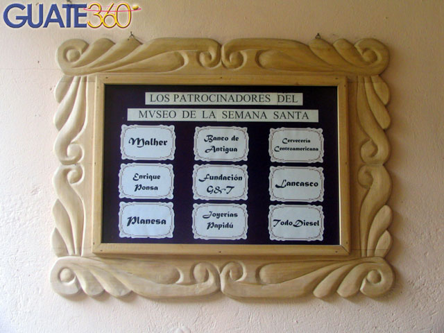 Patrocinadores del Museo de la Semana Santa