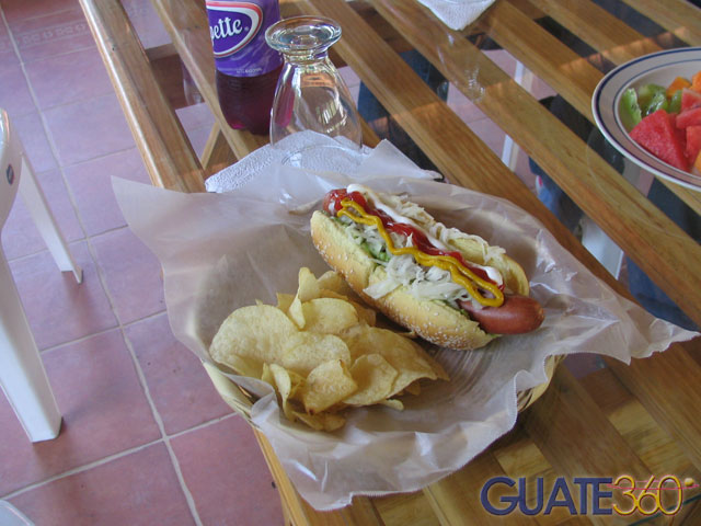 Un delicioso hot dog