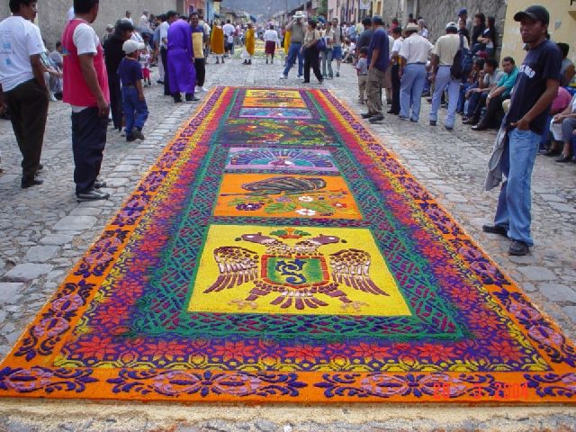 Alfombra multicolor