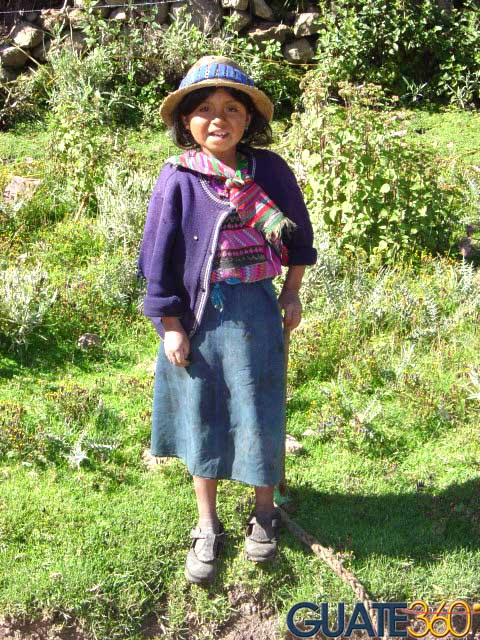 Pastorcita en la Sierra de los Cuchumatanes