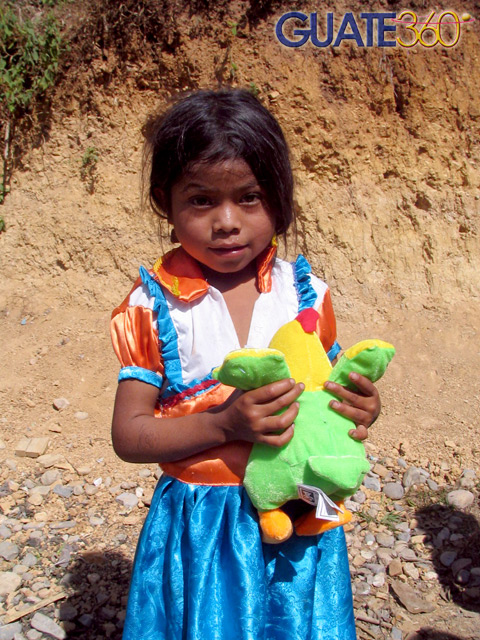 Niña recibiendo regalo