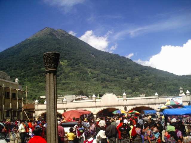 Día de mercado en Santa María de Jesús