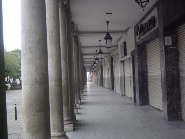 Pasillos del Portal de Comercio en la Ciudad de Guatemala