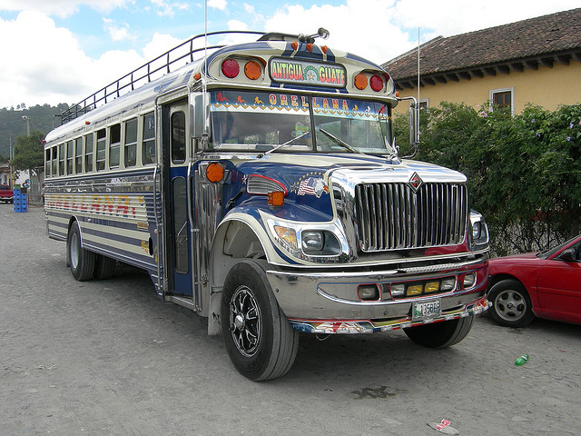 Camioneta en La Antigua Guatemala