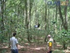 Volando en los columpios