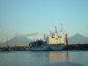 Los volcanes desde Puerto Quetzal
