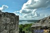 Laguna de Yaxhá desde uno de sus imponentes templos